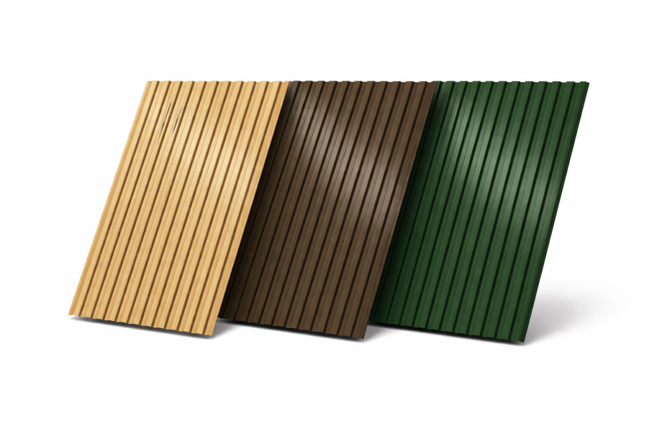 Стеновой профлист МП10 на фасаде