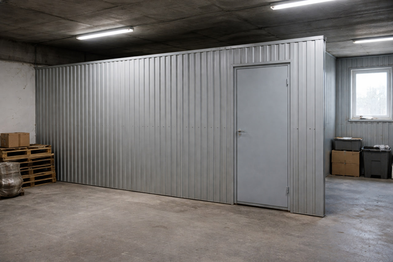 Перегородки из профнастила МП10